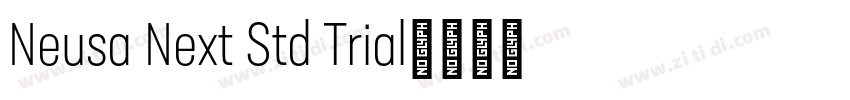 Neusa Next Std Trial字体转换